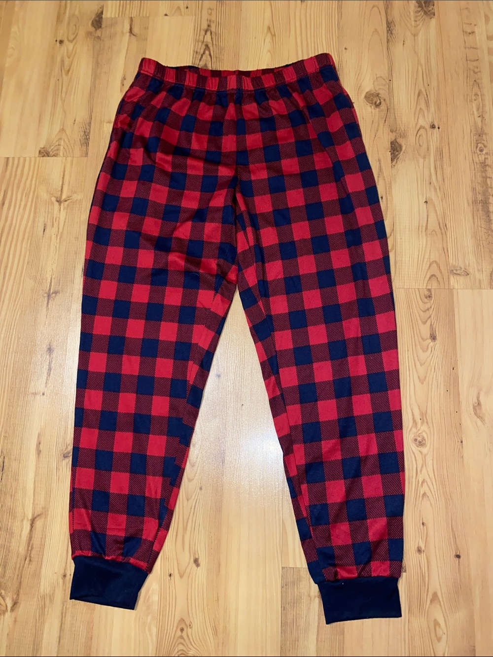 dearfoams Red and Black Buffalo Plaid Pajama Pants